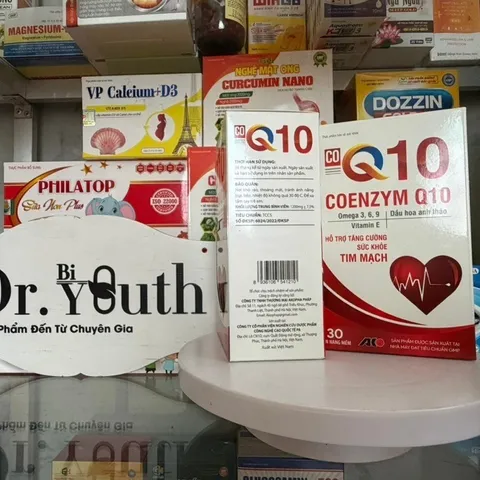 Viên bổ tim mạch COENZYM Q10-Bổ trợ tuần hoàn, ngăn đột quỵ,khỏe tim, loại bỏ xơ vữa thành mạch, lọ 30v