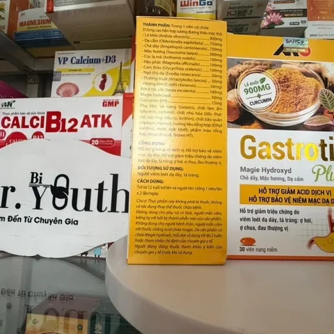 DẠ DÀY GASTROTIC PLUSS, HỘP 30 VIÊN. GIÚP BẢO VỆ NIÊM MẠC DẠ DÀY, LOÉT DẠ DÀY, Ợ HƠI, Ợ CHUA 893585