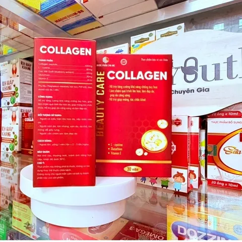 ￼Viên uống đẹp da BEAUTY CARE COLLAGEN - Hỗ trợ Tăng Cường Chống Oxy Hoá, Làm đẹp da căng mịn - H30V