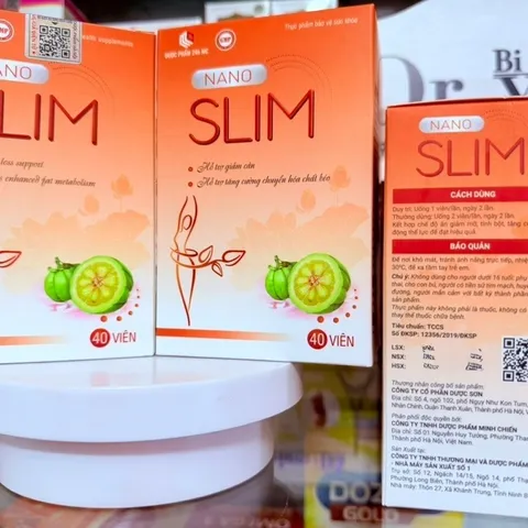 Viên Giảm Cân siêu tốc NANO SLIM Hỗ trợ giảm cân, tạo dáng, giữ dáng, chuyển hóa chất béo dư thừa,  giúp dáng thon ngọn 893597