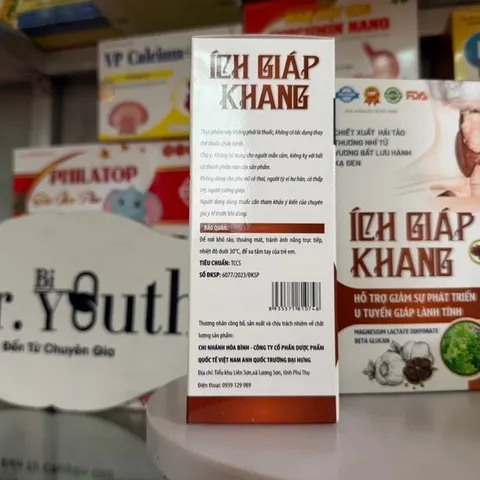 Viên ÍCH GIÁP KHANG ức chế u tuyến giáp tăng sinh, thành phần thảo dược lành tính giảm tiến triển bướu cổ  30v