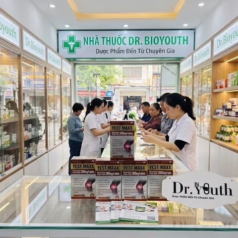 Viênn uống YEST MAXX bổ sung dịch khớp Glucosamin 3000mg giúp giảm đau nhức, mỏi khớp tứ chi – Lọ 60v