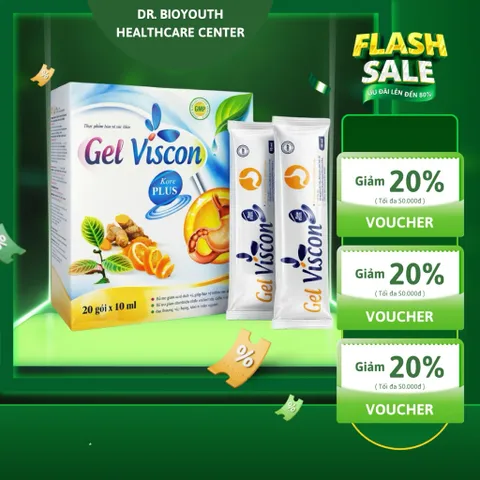 Gel dạ dày Viscon Kore Plus  chống loét dạ dày tá tràng, giảm viêm hành tá tràng, trào ngược ợ chua