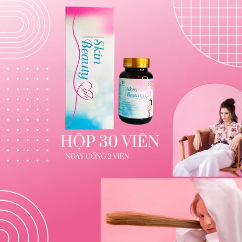 Viên LÀM TRẮNG DA Glutathion+ Collagen Skin Beauty Hỗ Trợ Chống Oxy Hóa Giảm Khô Da Sạm Da An Toàn Hiệu Quả Lọ 30 ViênW
