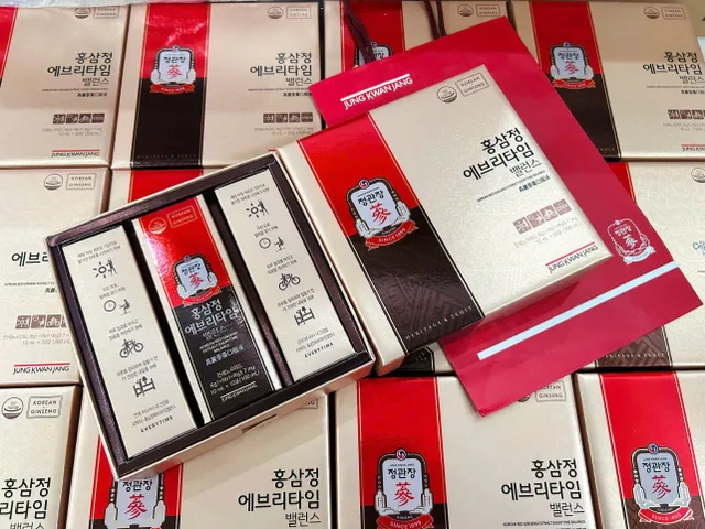 Tinh chất hồng sâm chính phủ – Korean Red Ginseng Extract Everytime Balance dạng gói tiện lợi   hộp 30 gói 