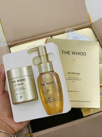 The Whoo UV Ultimate Anti-Wrinkle Cushion Sun Balm chống nắng