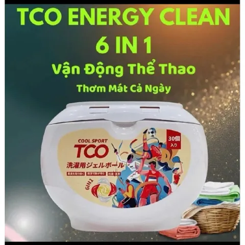 VIÊN GIẶT XẢ TCO 6IN1 Tiết kiệm, Làm Mềm, Lưu Hương Thơm Lâu cho Quần Áo 30 Viên 893821