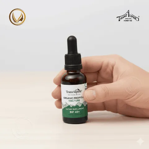 Tinh chất keo ong hữu cơ TranzAlpine Organic Propolis Tincture (BIF 40+) 30ml