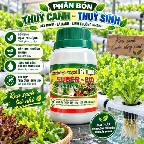 Phân Bón Trồng Thuỷ Canh Cung Cấp Dinh Dưỡng Cho Cây Trồng Trong Môi Trường Nước, Chai 100ml - 1lít
