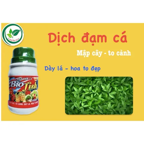 Phân Bón Vi Lượng Đạm Cá Bio Fish Giúp Cây Phát Triển Đẹp, Rễ Khoẻ, Lọ 100gram