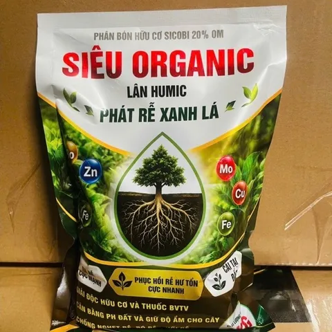 Siêu lân humic dưỡng rễ phát triển bộ rễ toàn diện trung vi lượng cho cây gói 1kg