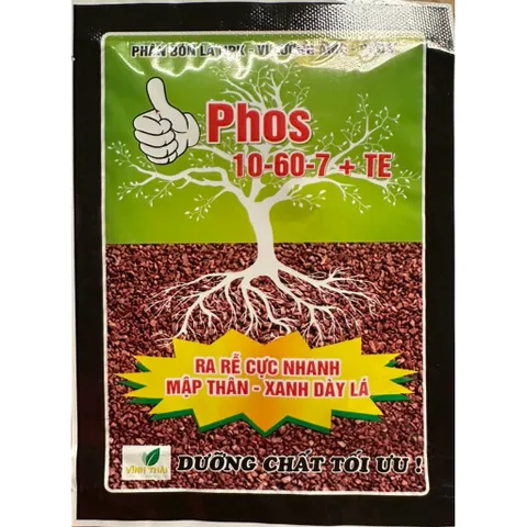 Phân Bón Phos 10-60-7 + TE Lân Cao Hỗ Trợ Phân Hóa Mầm Hoa, Ra Hoa Đồng Loạt – Combo 10 Gói