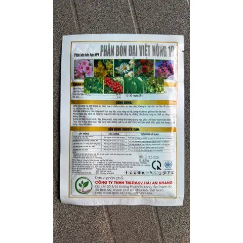PHÂN BÓN CHỐNG RỤNG NỤ MAI VÀNG gói 100gram Hải An Khang