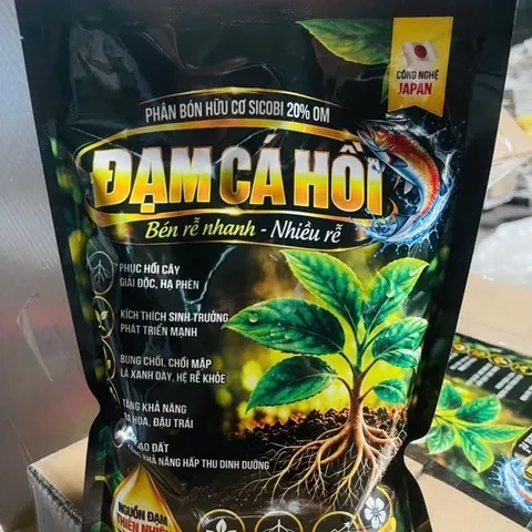 Đạm Cá Hồi Nhật Bản 1KG – Phân Bón Hữu Cơ Kích Rễ, Bung Chồi, Xanh Lá, Chăm Mai Vàng Bonsai, Hoa Kiểng, Cây Ăn Trái
