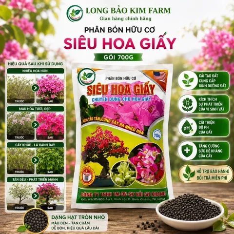 Siêu Hoa Giấy 700g | Phân Bón Hoa Giấy | Tược Mạnh, Cứng Cây, Ra Nhiều Hoa, Hoa To Màu Đẹp