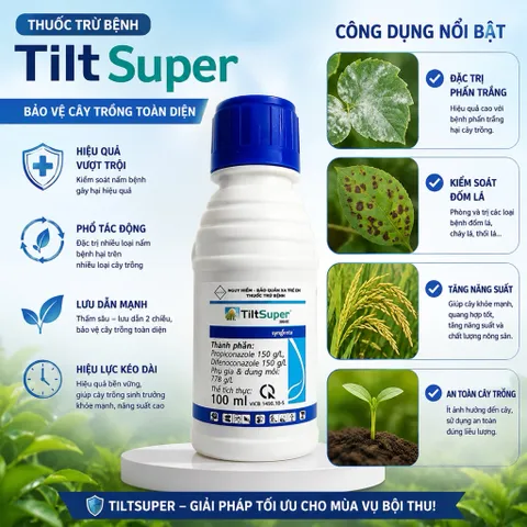 Tilt Super Đặc Trị Phấn Trắng Đốm Lá Thán Thư Cháy Lá Nấm Bệnh Cây Trồng 🌱