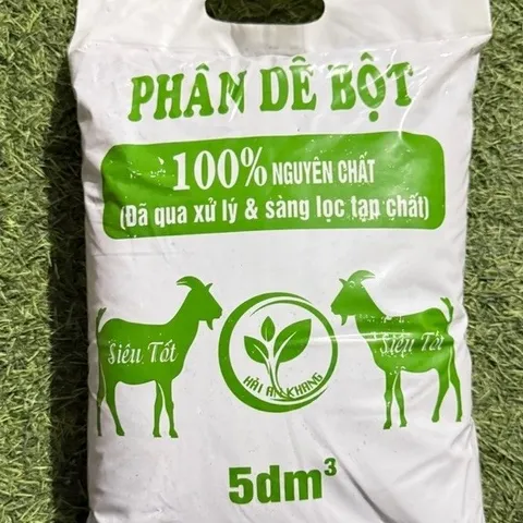 Phân dê nguyên hạt 1kg và phân dê bột 5dm³ hữu cơ tự nhiên cho cây trồng