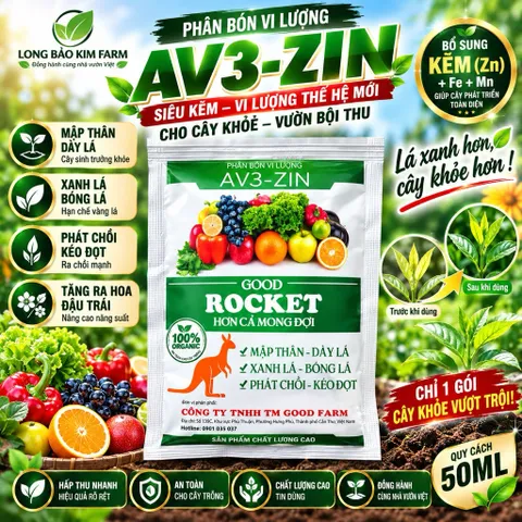 Combo 10 gói Siêu Kẽm 15.000ppm + Fe + Mn gói 50ml | Phân Bón Vi Lượng Cho Cây Trồng