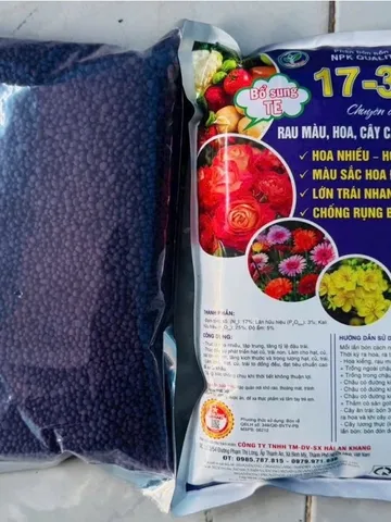 NPK 17-3-25 1KG Siêu Ra Hoa Siêu Đậu Trái – Phân Bón Hoa, Cây Cảnh, Cây Ăn Trái