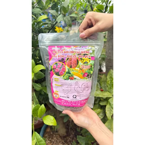 Phân Gà Hữu Cơ Viên Nén 1KG Organic Japan Hải An Khang - Bón Hoa Hồng, Cây Kiểng, Rau Sạch, Cây Ăn Trái