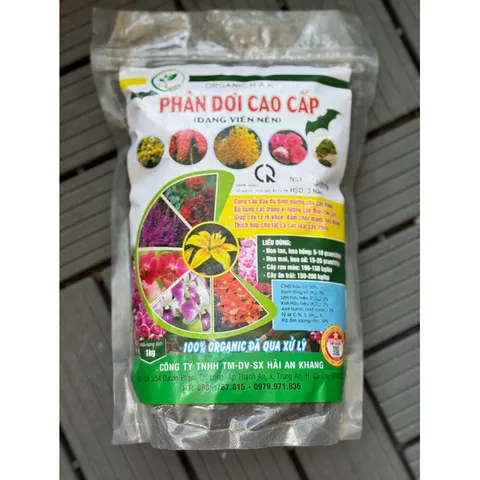 Phân Dơi gói 1kg  Hải An Khang 100% Organic Đã Qua Xử Lý cho kiểng mai vàng và bonsai