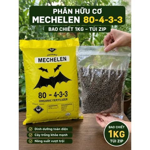 [ Combo 5kg ] Phân Hữu Cơ Dơi Mechelen 80-4-3-3