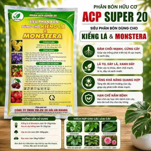 Siêu Phân Bón Dùng Cho Cây Kiểng Lá Và Monstera Gói 700gram