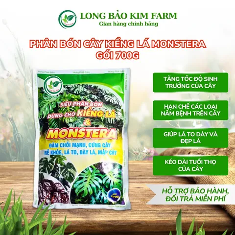 Siêu Phân Bón Dùng Cho Cây Kiểng Lá Và Monstera Gói 700gram