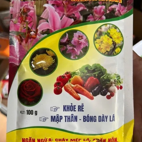 Canxi Nitrate Siêu Tạo Mầm Hoa Tăng Đậu Quả 100gram - Chống Rụng Hoa Trái Non - Hạn Chế Thối Trái -Tăng Khả Năng Hấp Thu