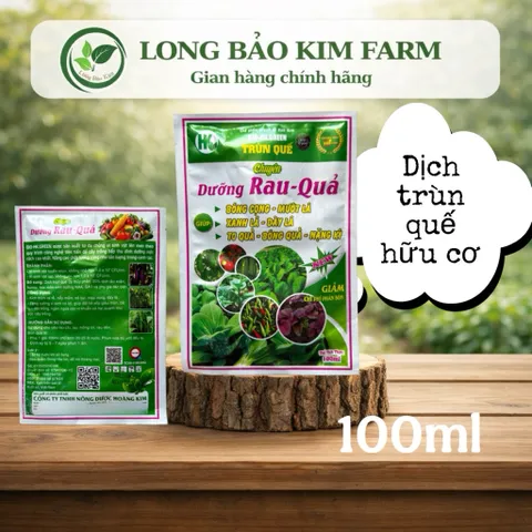 [Combo 5 gói] Dịch trùn quế đậm đặc 100ml giúp xanh lá bóng quả nặng ký
