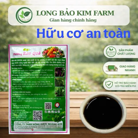 [Combo 5 gói] Dịch trùn quế đậm đặc 100ml giúp xanh lá bóng quả nặng ký