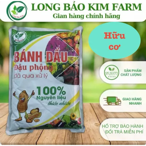 Bánh dầu đậu phộng  nguyên chất đã qua xử lý gói 1kg dạng bột và dạng viên