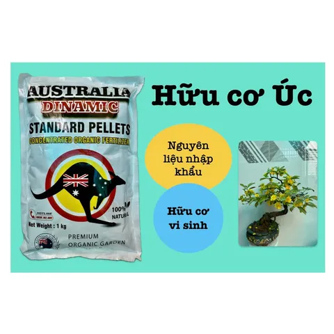 Phân Hữu Cơ Viên Australia Dinamic 1KG | Standard Pellets | Phân Hữu Cơ Nhập Khẩu Úc Cải Tạo Đất, Kích Rễ, Nuôi Cây