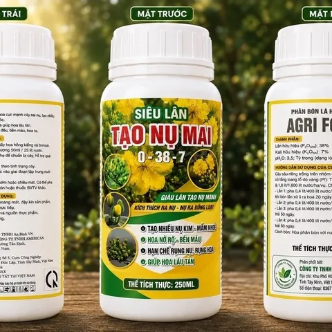 Siêu Lân Tạo Nụ Mai 0-38-7 Dạng Nước 250ml – Kích Nụ Mạnh, Nụ Mai Mập Khỏe, Ra Hoa Đồng Loạt