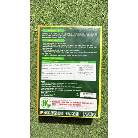 NPK 33-11-11+TE ABIO-36 Gói 250g | Siêu Đạm Chồi, Bung Đọt, Xanh Lá, Dày Lá | Phân Bón Lá NPK Cao Cấp