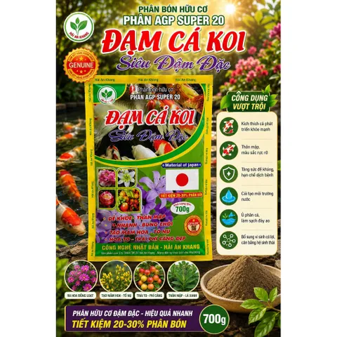 Đạm cá koi siêu đậm đặc gói 700gram nhập khẩu Nhật Bản