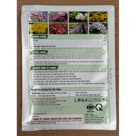 Magie Kẽm 50g- 100gr | Bổ Sung Mg + Zn | Biến Vàng Thành Xanh | Xanh Lá, Dày Lá, To Trái