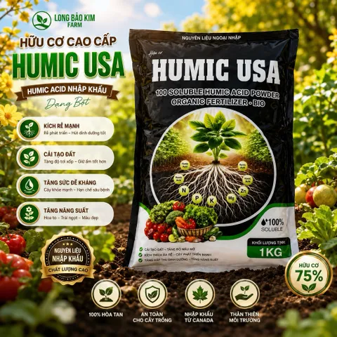 Phân Humic Acid - Kích thích ra rễ , đâm chồi, cải tạo phục hồi đất tơi xốp hàng công ty