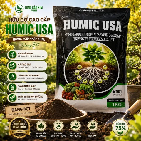 Phân Humic Acid - Kích thích ra rễ , đâm chồi, cải tạo phục hồi đất tơi xốp hàng công ty