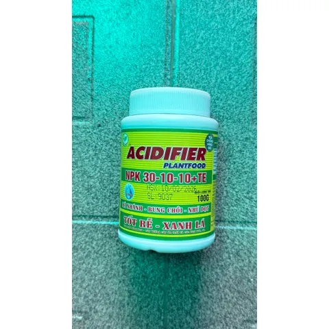 Phân bón vi lượng NPK 30-10-10+TE dưỡng cây-nảy chồi- xanh lá - chai 100 gram