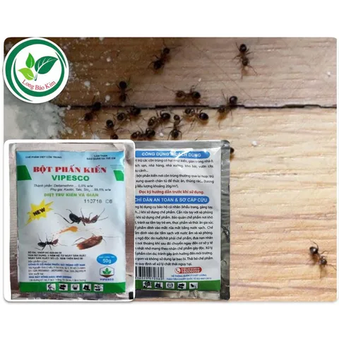 [Combo 5 gói] Bột phấn kiến vipesco 50gram
