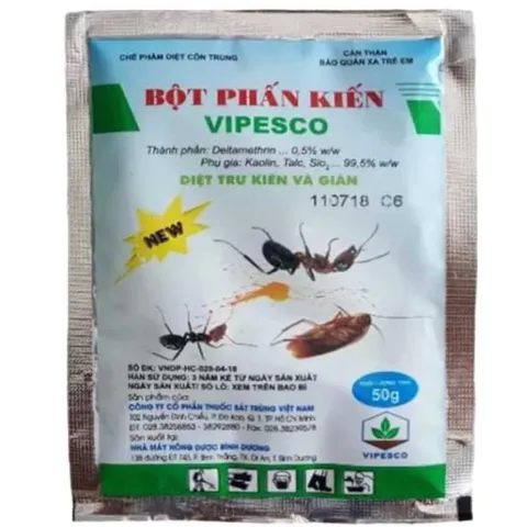[Combo 5 gói] Bột phấn kiến vipesco 50gram
