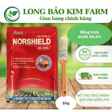 [Tặng cọ quét] Thuốc Trừ Bệnh Norshield 86.2WG Gói 50g – Đặc trị nấm, sạch bệnh nhanh, an toàn cây trồng