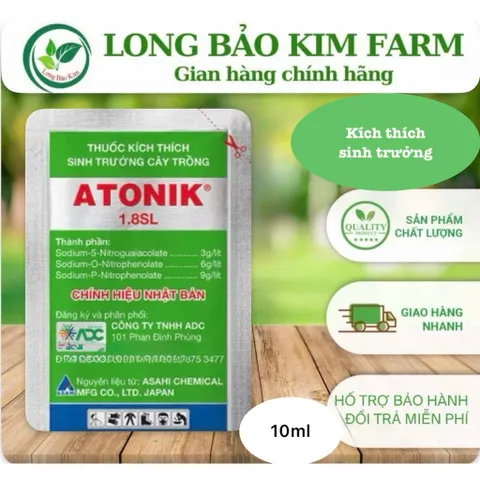[ Combo 5 gói] ATONIK 1.8SL – KÍCH THÍCH SINH TRƯỞNG CÂY TRỒNG CỰC MẠNH Gói 10ml
