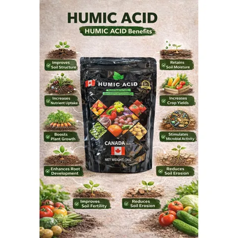 {DẠNG BỘT}Phân Bón Humic Acid Canada Nhập Khẩu Kích Ra Rễ Cực Mạnh - Túi 1Kg