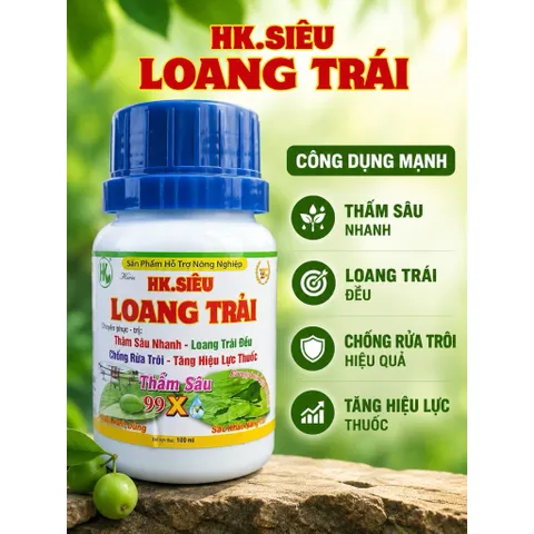 HK Siêu Loang Trải 100ml - Siêu Bám Dính Chống Rửa Trôi, Giữ Phân Thuốc Bám Lá Lâu Hơn, Hiệu Lực 99X