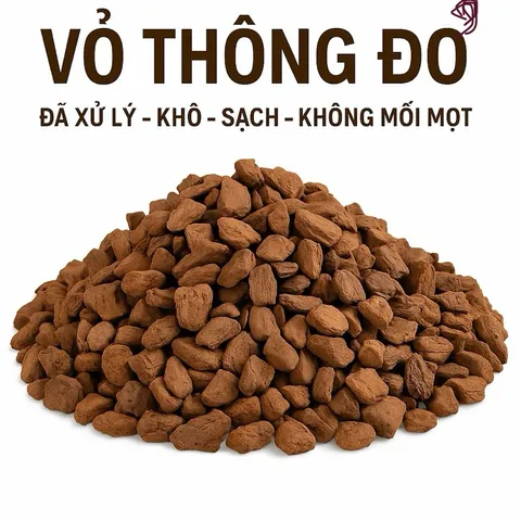 [ Combo 5kg] vỏ thông đỏ trồng lan đã được xử lý túi