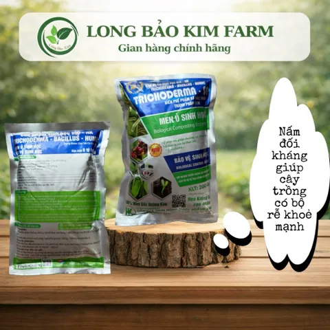 NẤM ĐỐI KHÁNG TRICHODERMA NÔNG DƯỢC HOÀNG KIM - Ủ phân hữu cơ, khử mùi rác thải, cải tạo đất, bảo vệ cây trồng