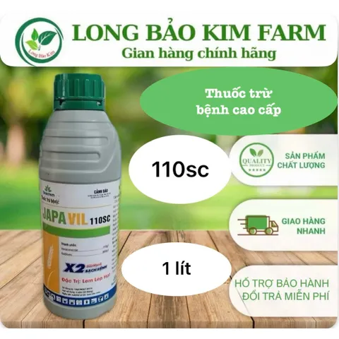 JAPAVIL 110SC – Thuốc trừ bệnh nấm hiệu lực mạnh, bảo vệ cây trồng chai 1 lít nước trắng