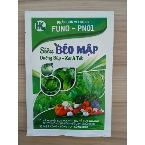 [ Combo 5 gói] Phân Bón Vi Lượng Siêu Béo Mập 50G | Phục Hồi Cây Sau Ra Hoa Đậu Quả | Dưỡng Búp Xanh , Cành To Thân Mập